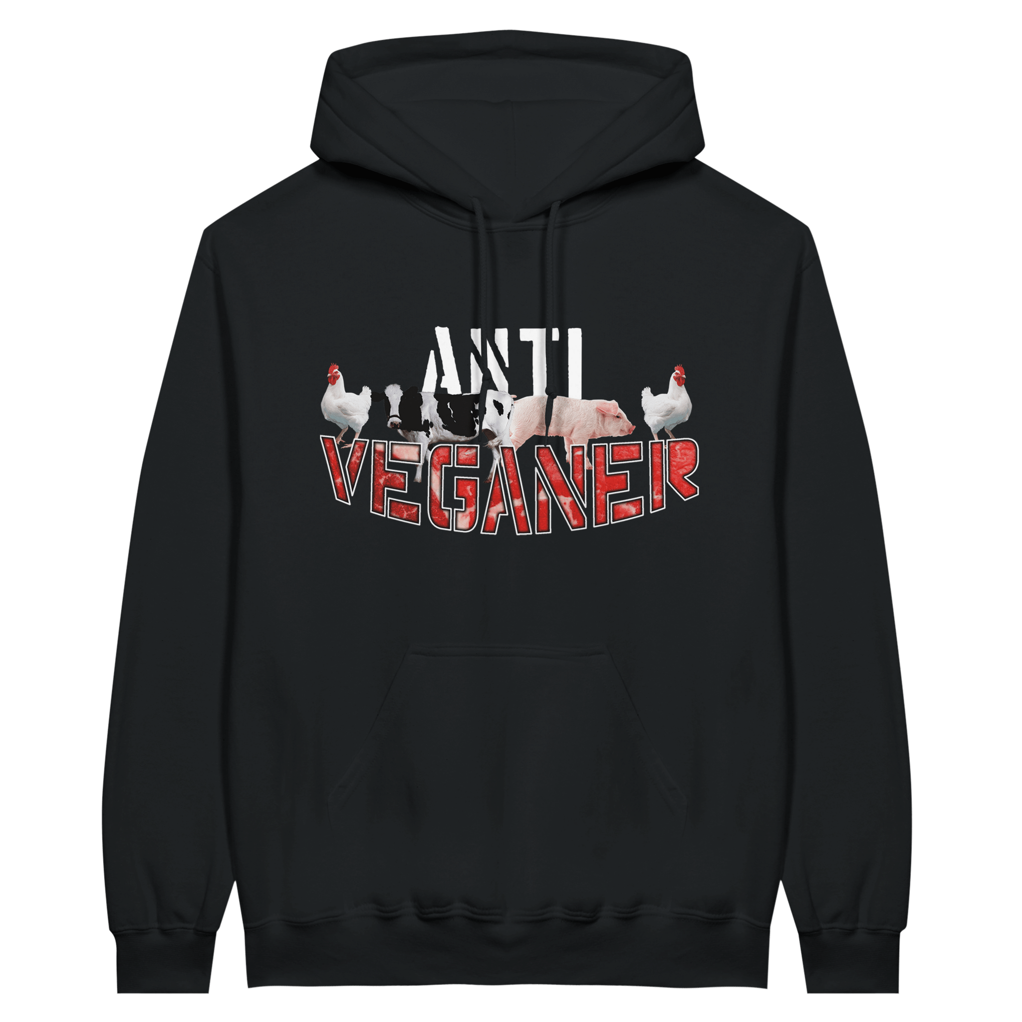 ANTI-VEGAN HOODIE - Laatste Shirt