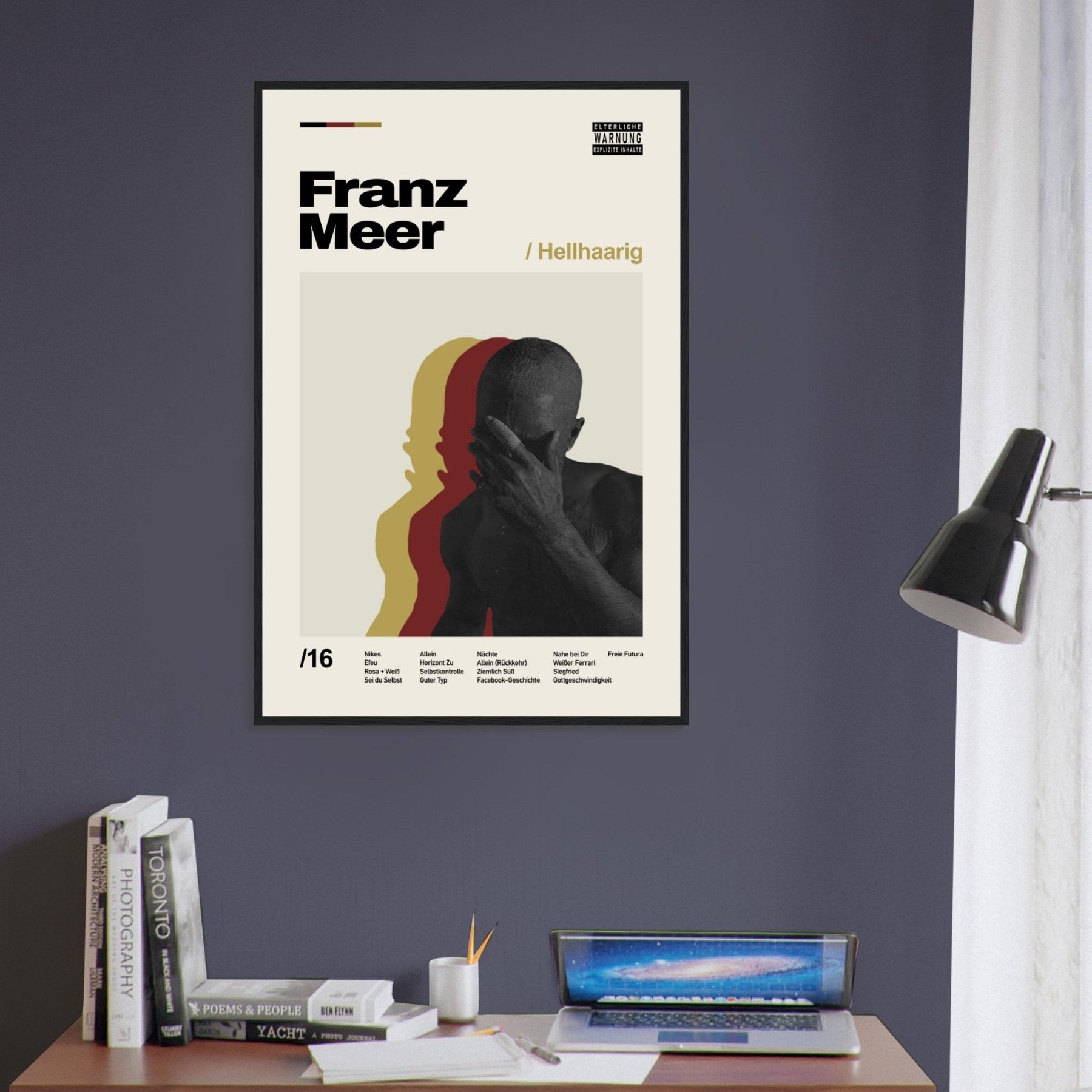 Franz Meer - Poster met blond haar - Drukwerk - Laatste shirt