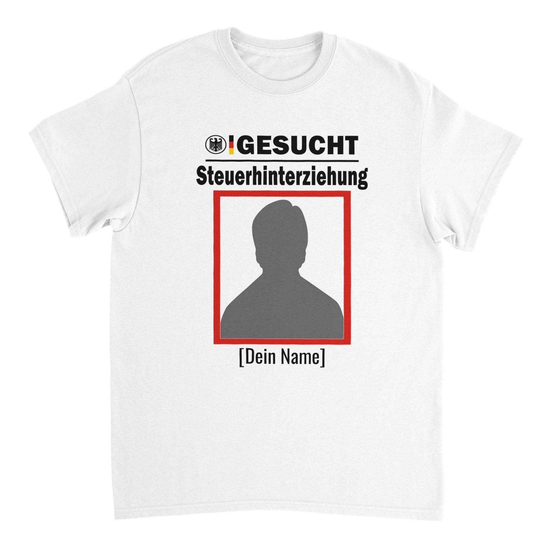 GEZOCHT: T-SHIRT MET OPDRUK BELASTINGONTDUIKING - Printmateriaal - Laatste shirt