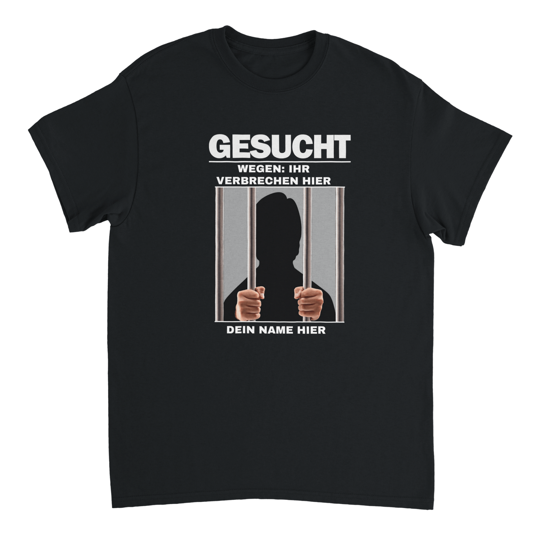GEZOCHT T-SHIRT - JOUW PERSOONLIJKE MISDAAD - Bedrukt materiaal - Laatste shirt