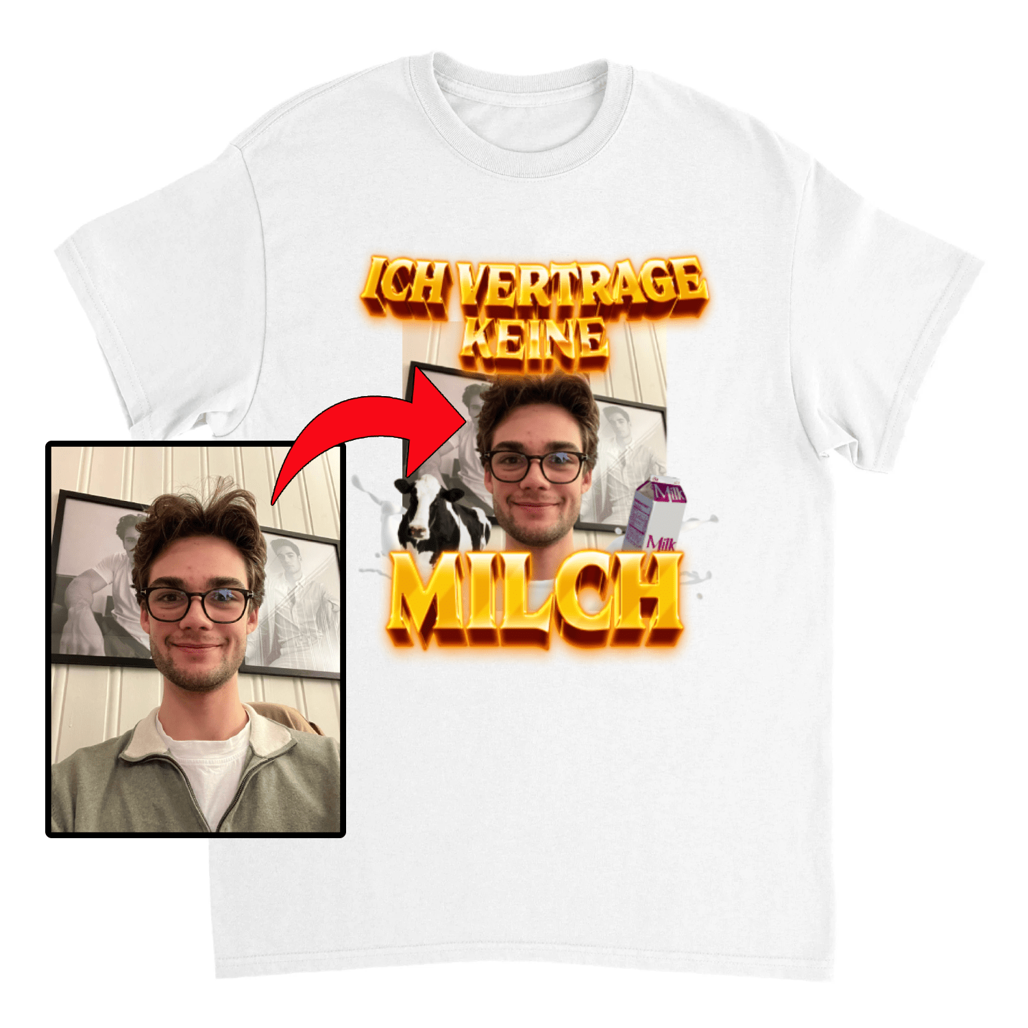 IK KAN GEEN MELK GEBRUIKEN - Laatste shirt