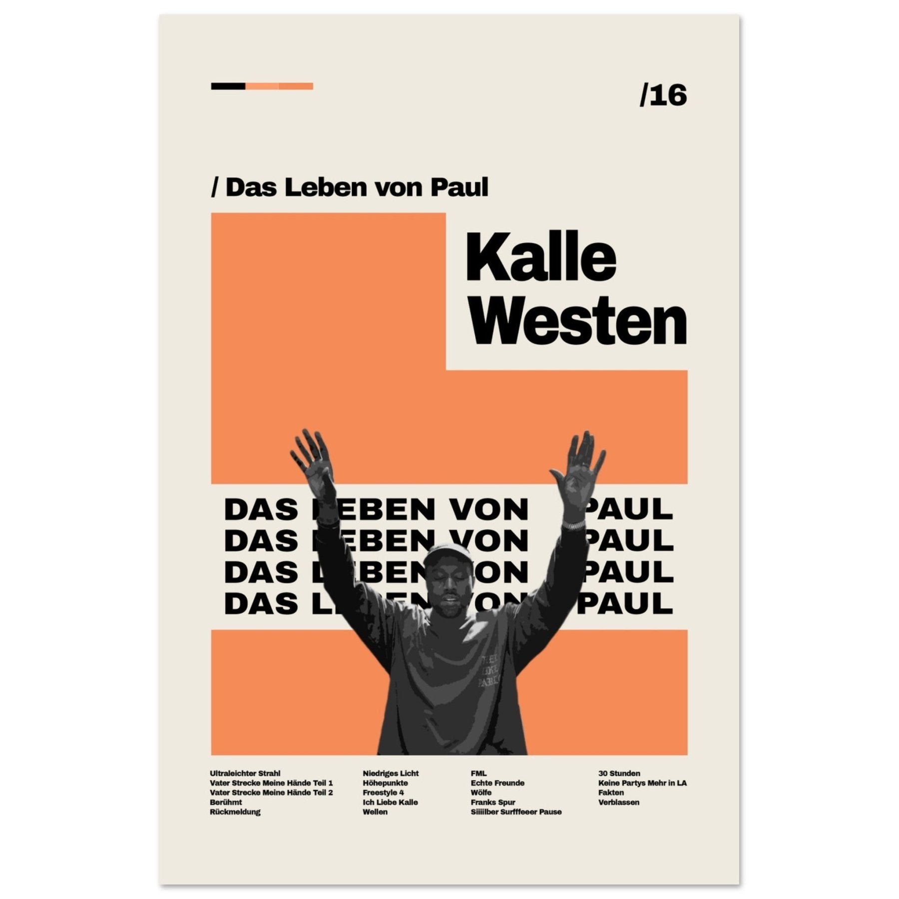 Kalle Westen - Poster 'Het leven van Paul' - Drukwerk - Laatste shirt