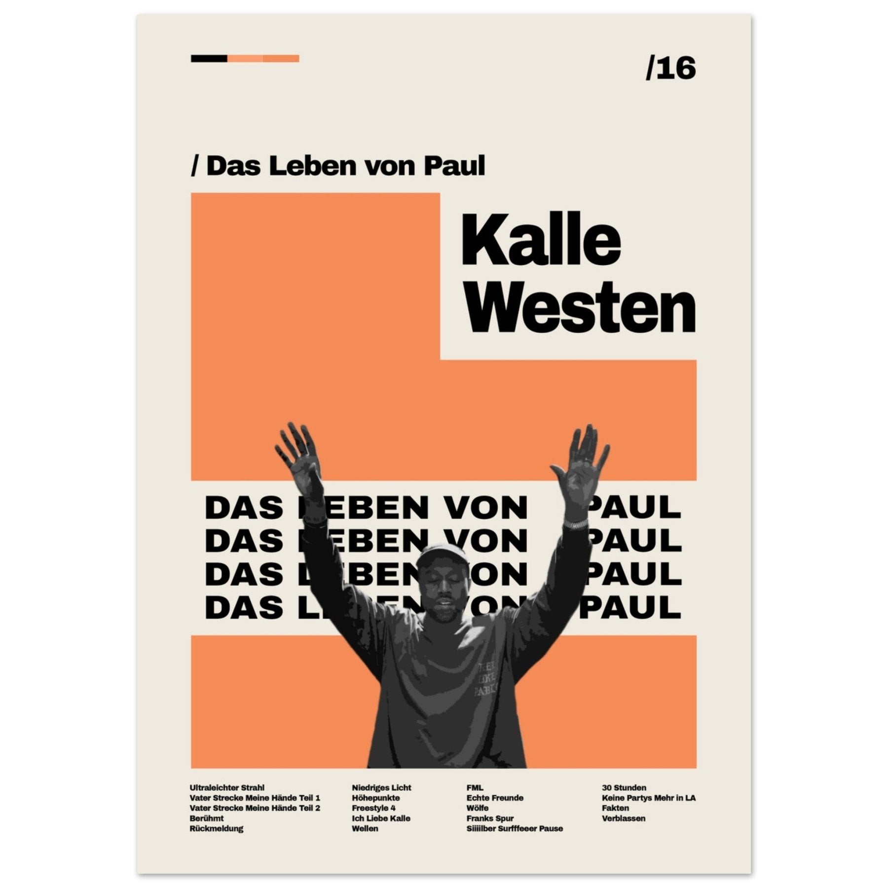 Kalle Westen - Poster 'Het leven van Paul' - Drukwerk - Laatste shirt
