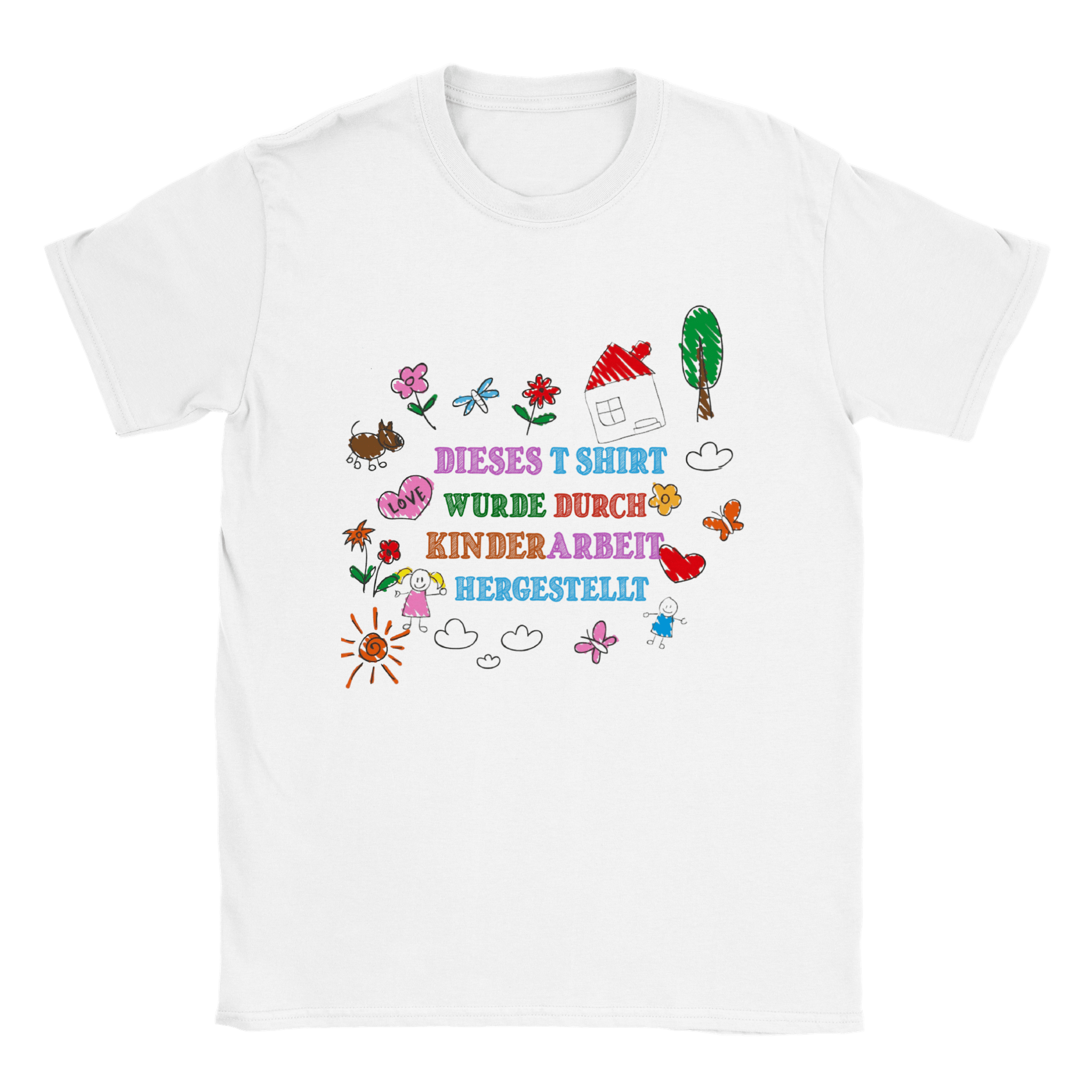T-shirt met opdruk over kinderarbeid - Last Shirt