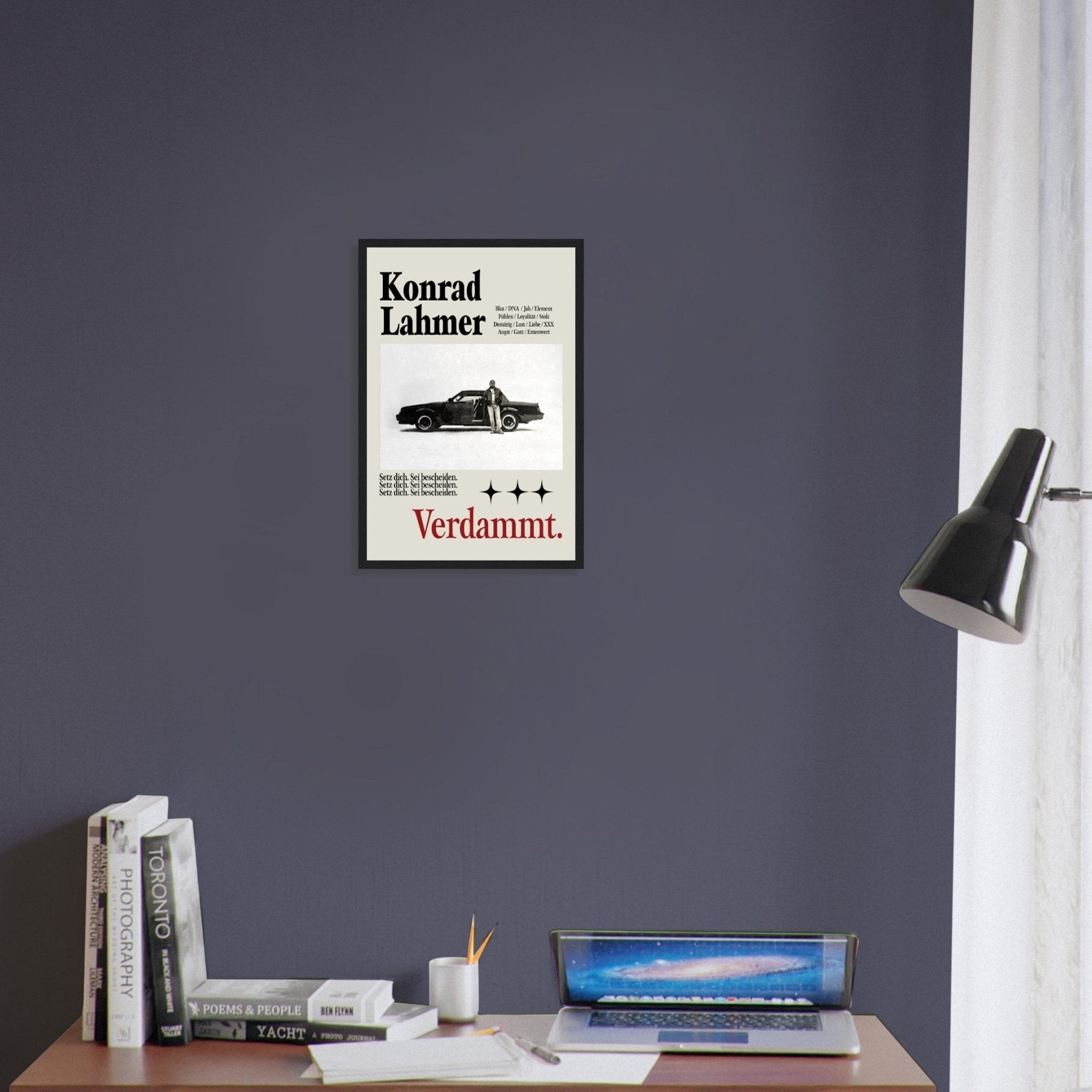 Konrad Lahmer - Damned Poster - Printmateriaal - Laatste Shirt