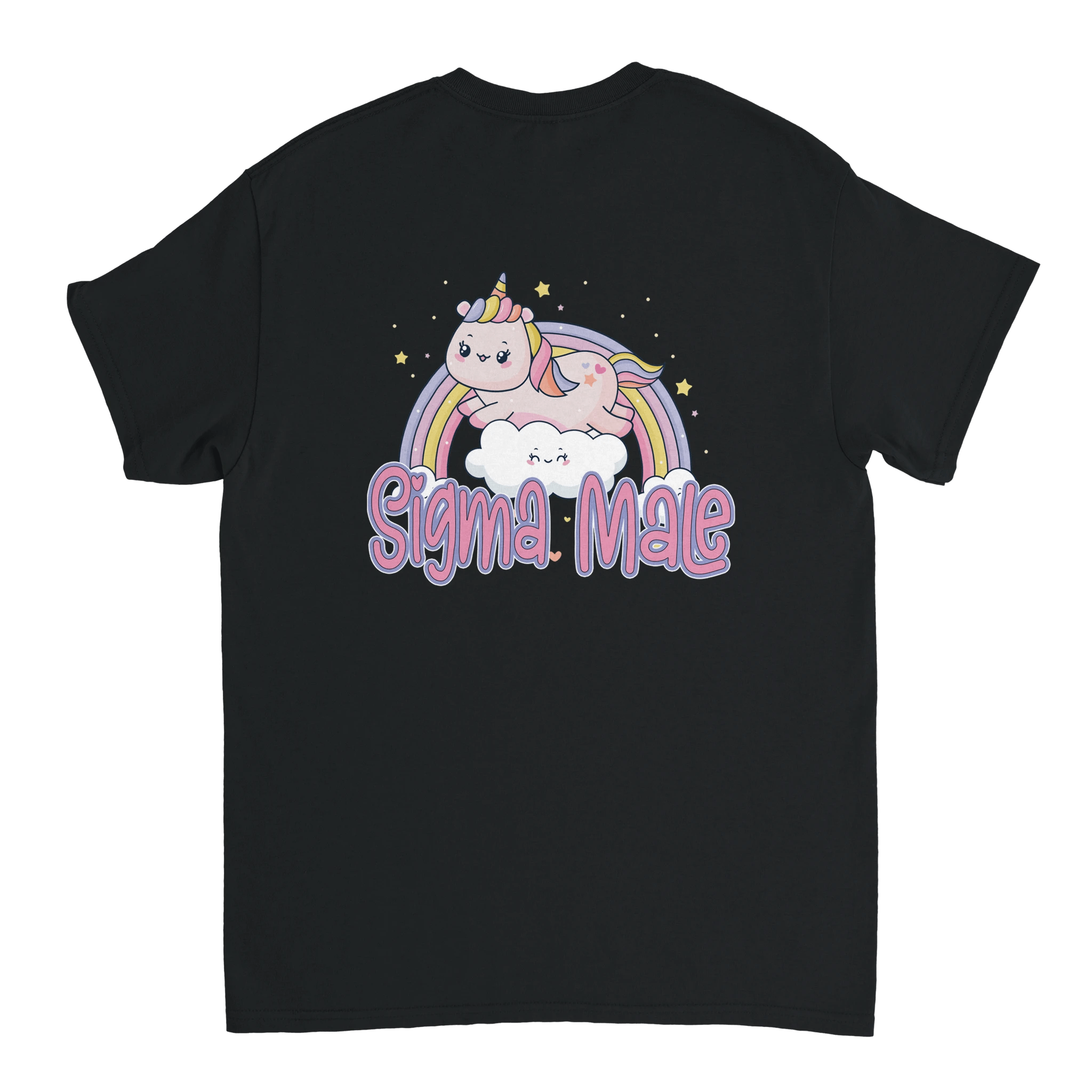 SIGMA HEREN T-SHIRT MET OPDRUK OP DE ACHTERKANT - Laatste shirt