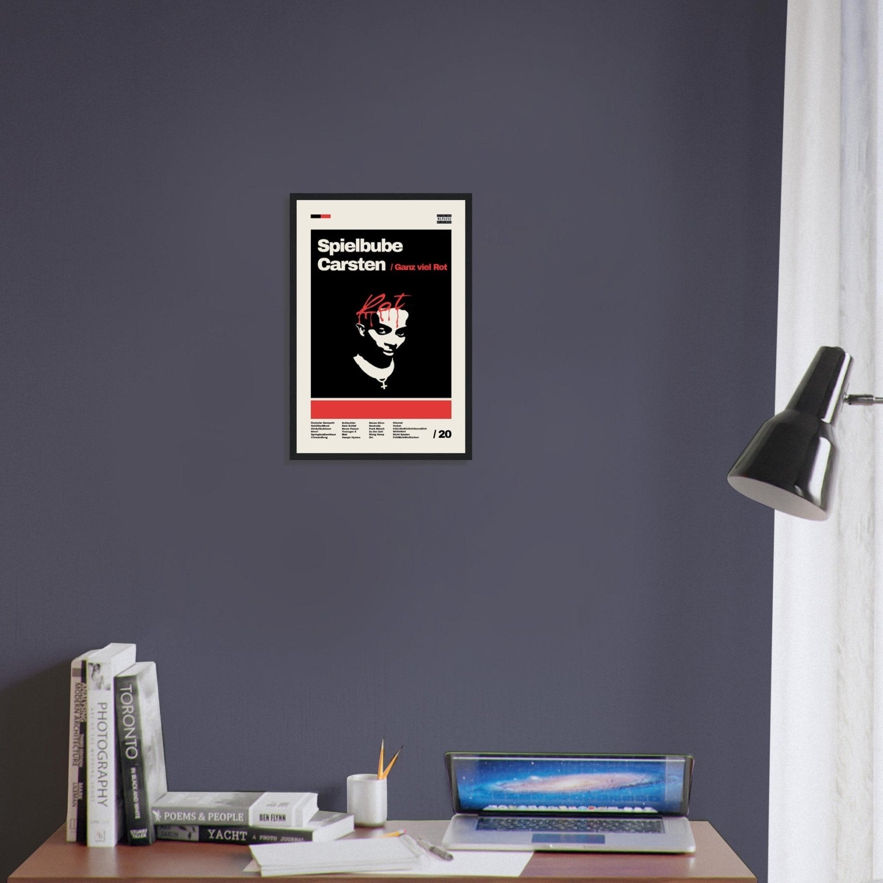 Playboy Carsten - Veel rood poster - Printmateriaal - Laatste shirt