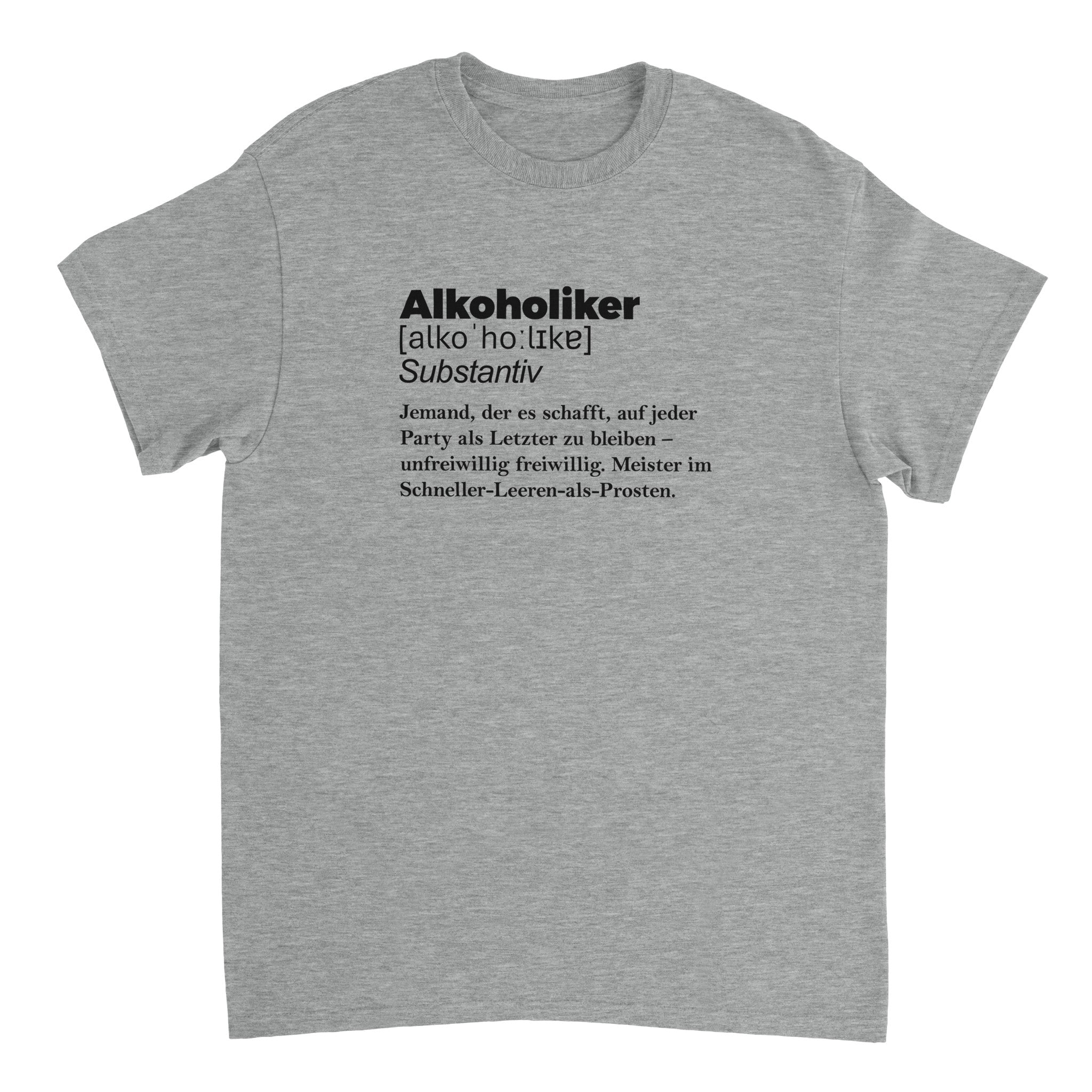 T-shirt met alcoholische opdruk - Laatste shirt