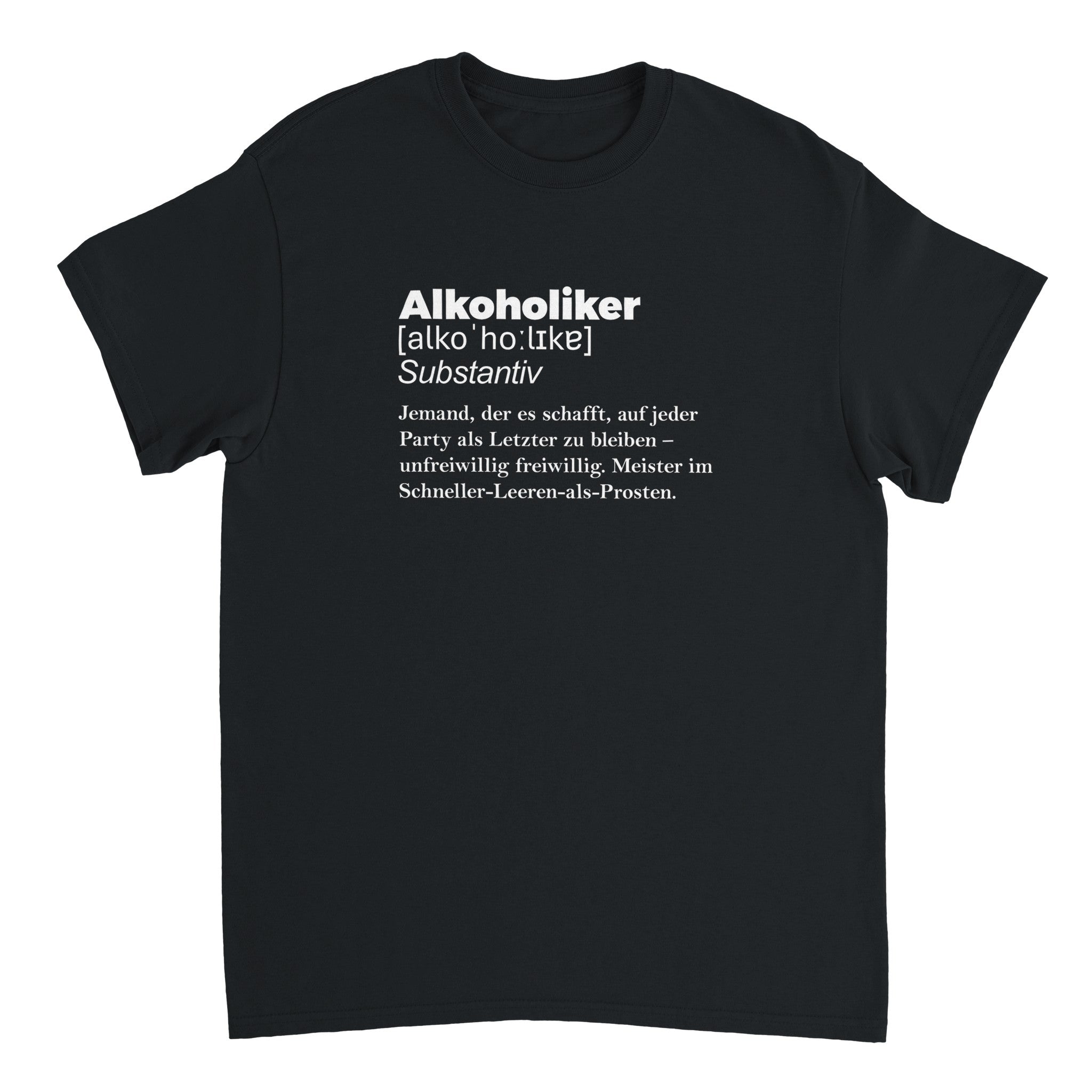 T-shirt met alcoholische opdruk - Laatste shirt