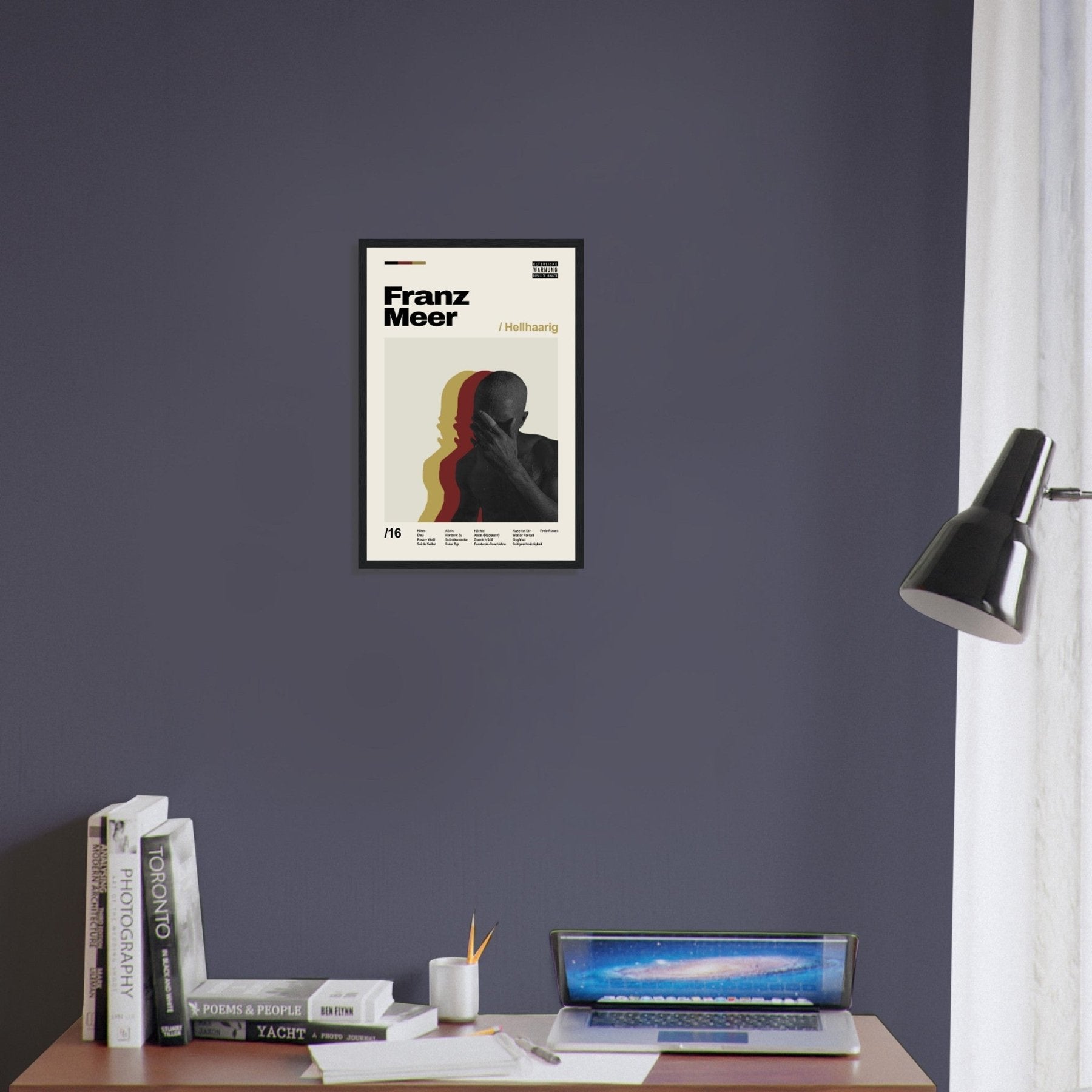 Franz Meer - Poster met blond haar - Drukwerk - Laatste shirt