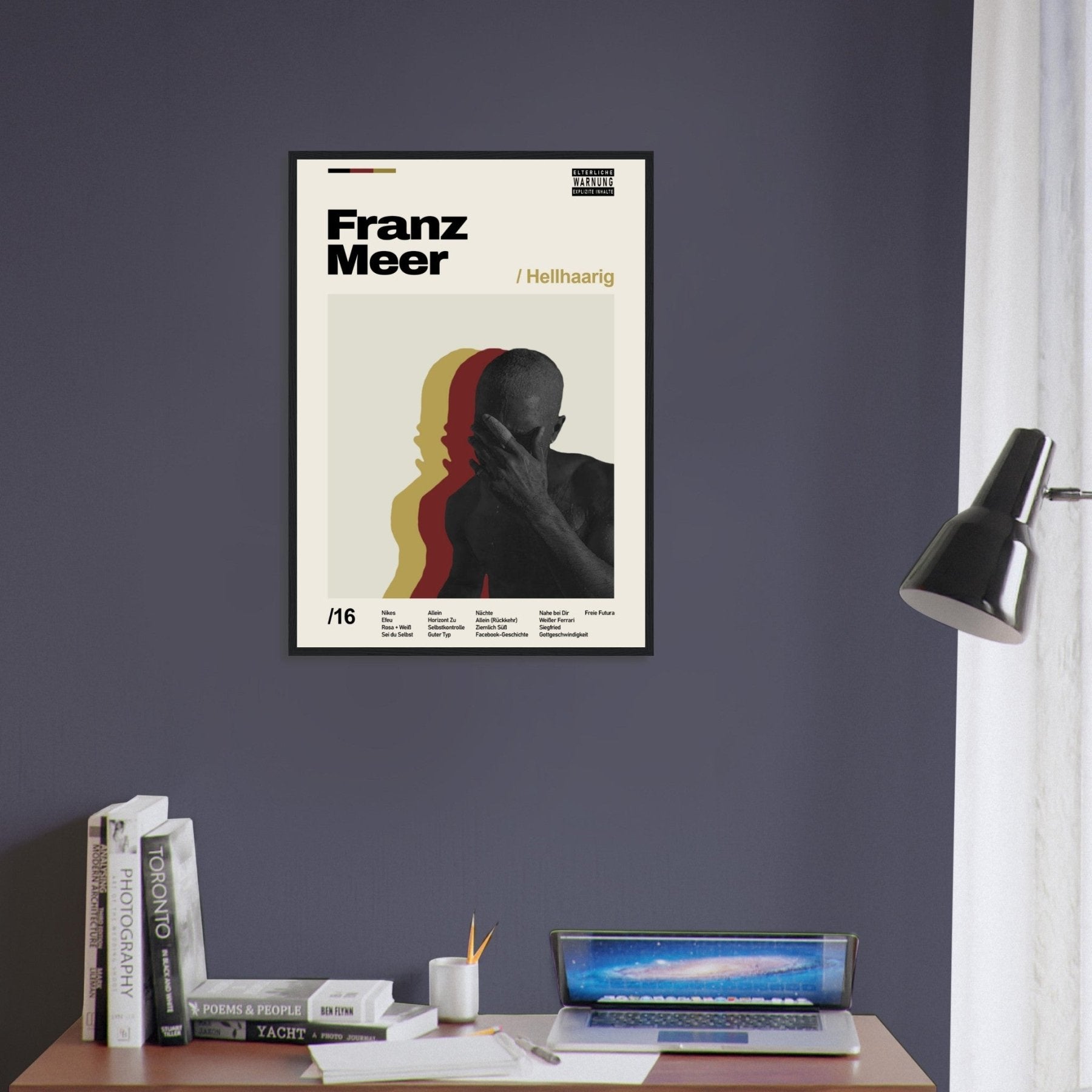 Franz Meer - Poster met blond haar - Drukwerk - Laatste shirt