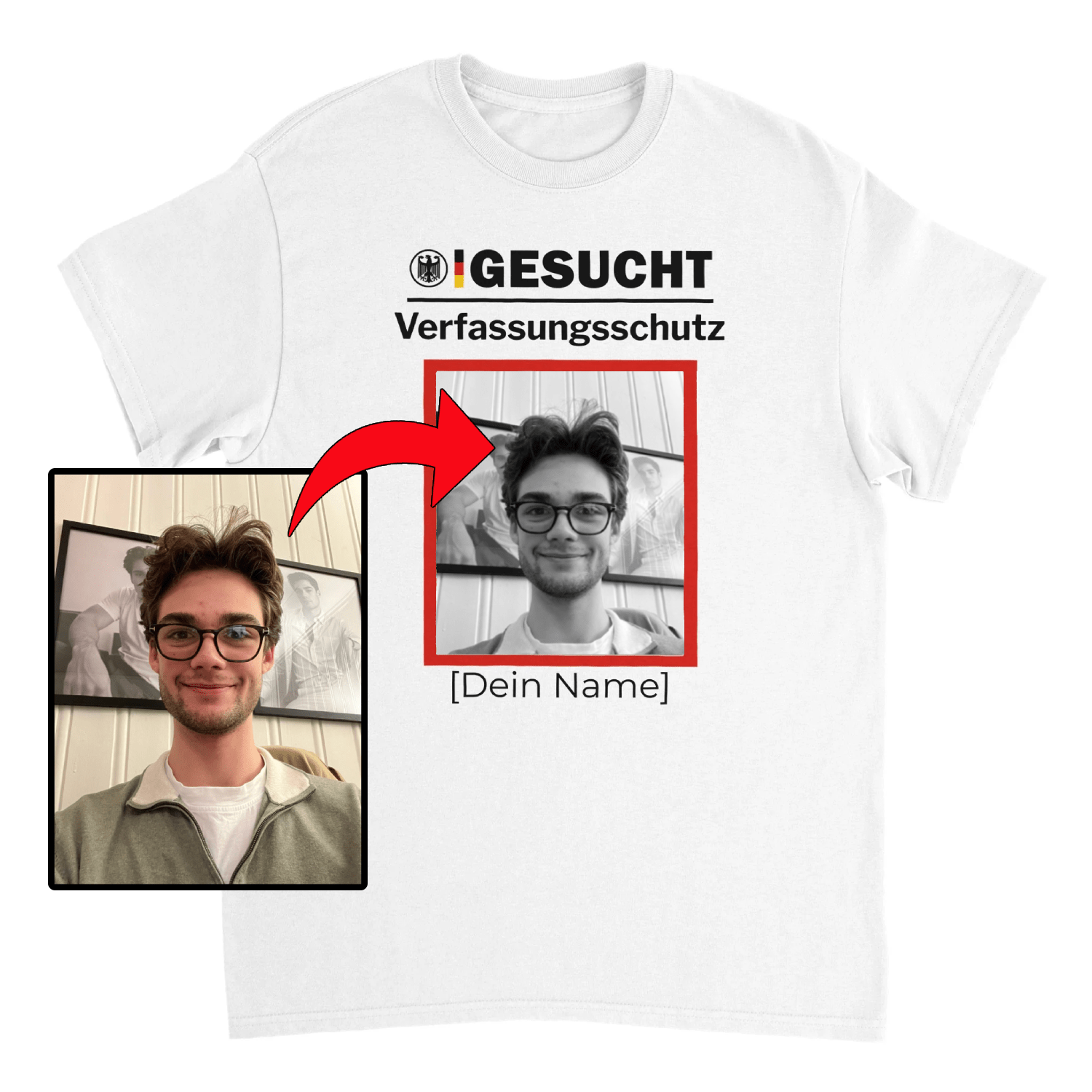 GEZOCHT: T-SHIRT MET OPDRUK 'CONSTITUTIONELE BESCHERMING' - Last Shirt