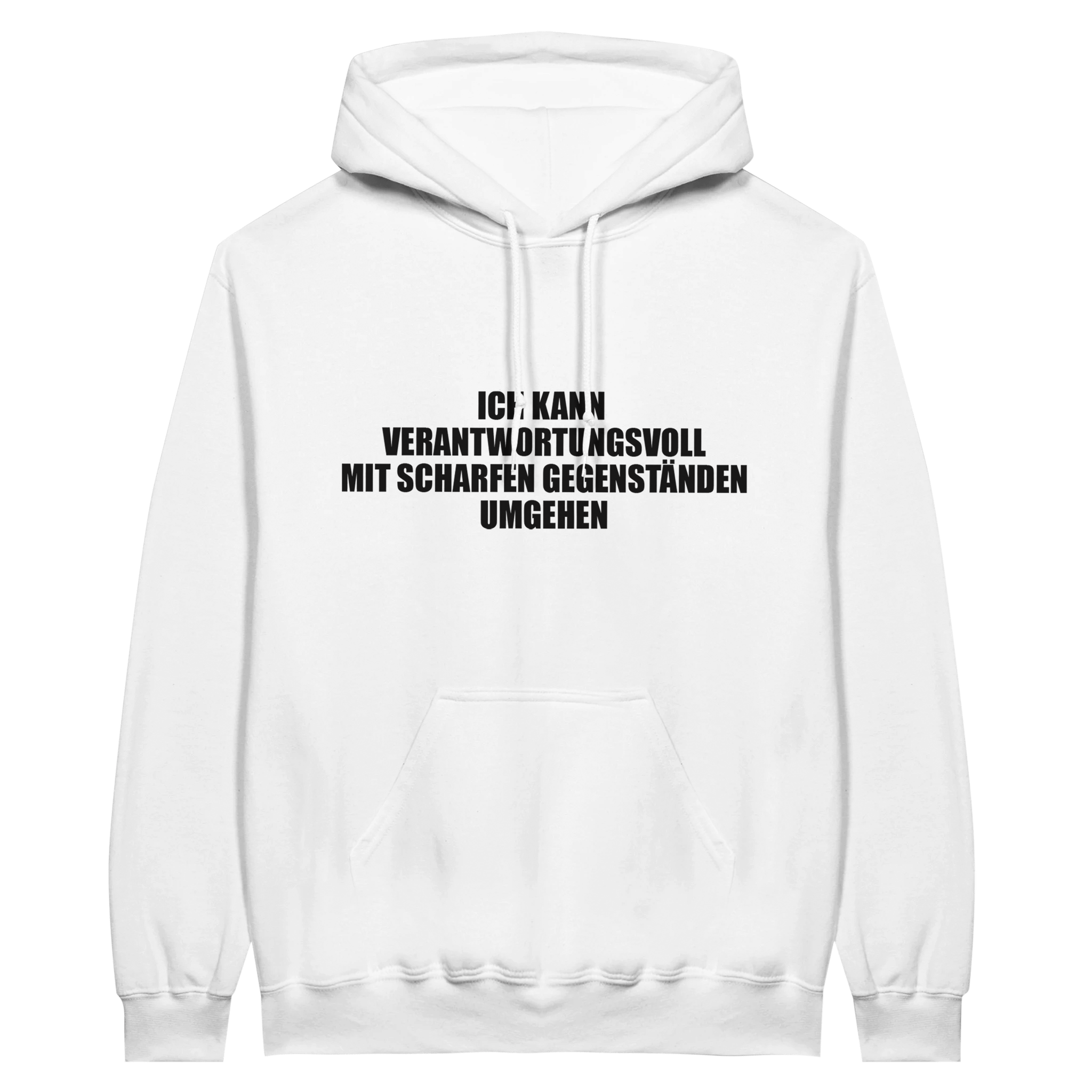 Ik kan verantwoord omgaan met scherpe voorwerpen - Hoodie - Laatste shirt