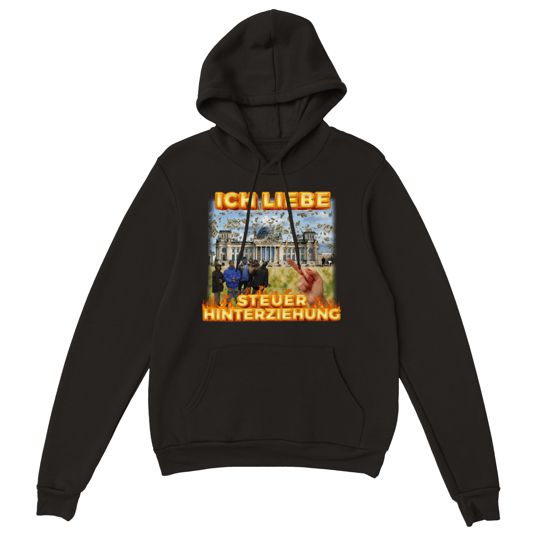 Ik ben dol op hoodies met een design dat belastingontduiking tegengaat - Laatste shirt