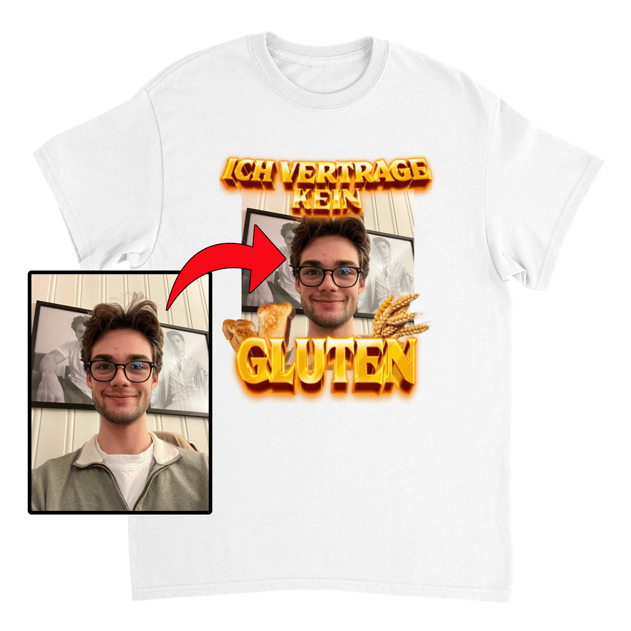 IK KAN GEEN GLUTEN GEBRUIKEN - Laatste shirt