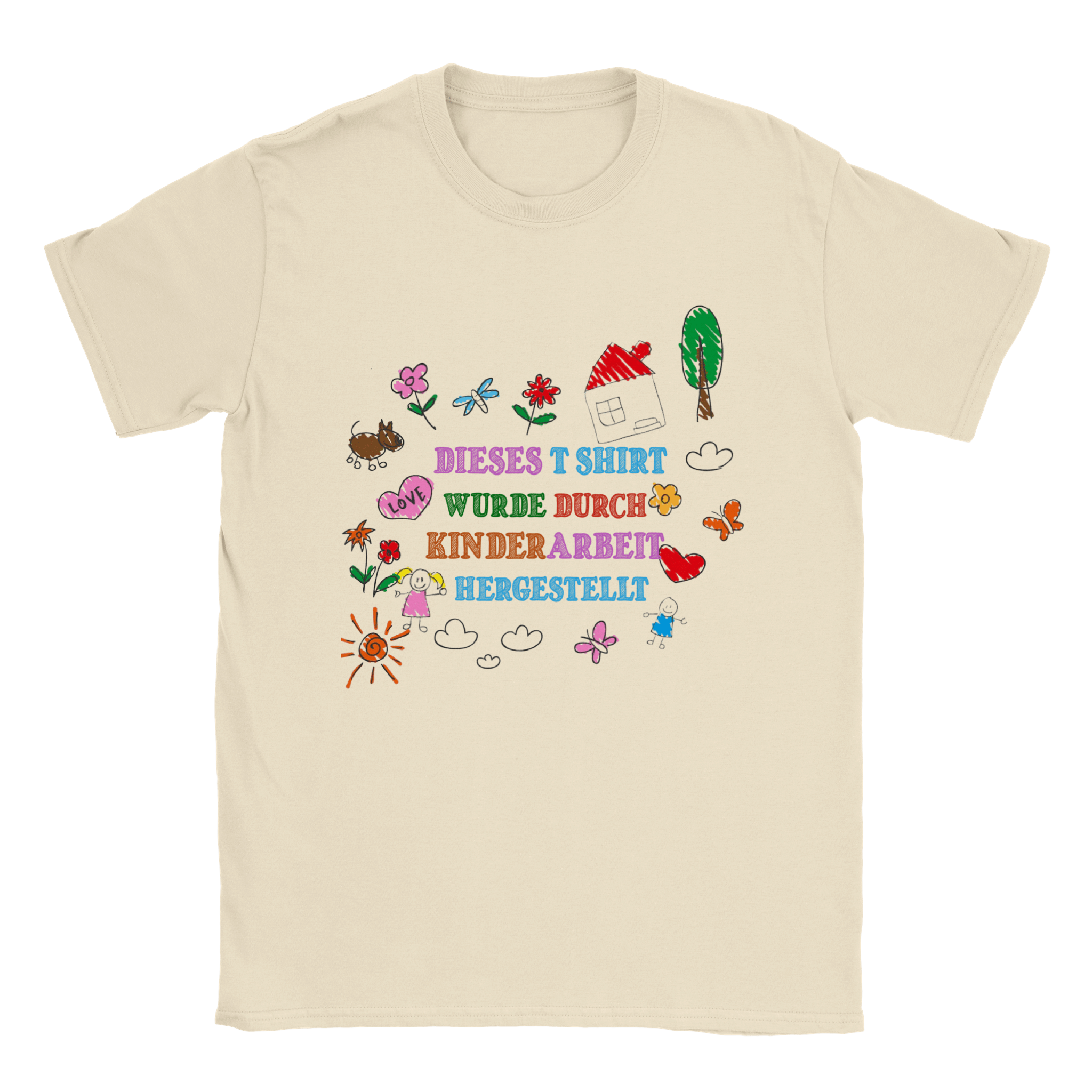 T-shirt met opdruk over kinderarbeid - Last Shirt