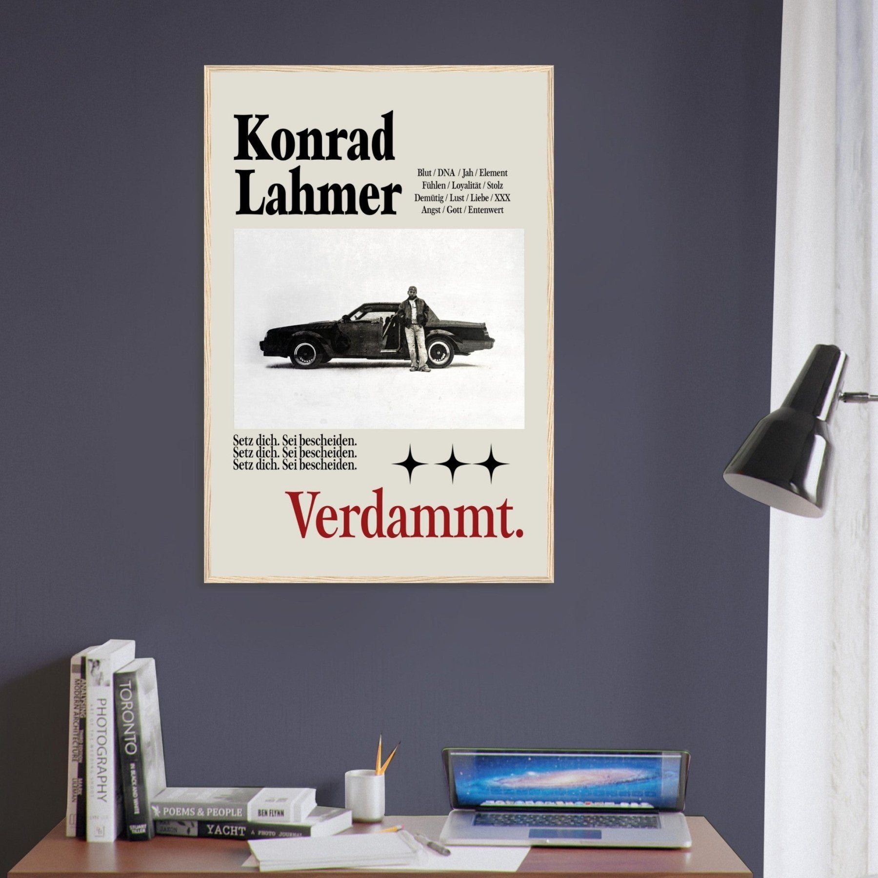 Konrad Lahmer - Damned Poster - Printmateriaal - Laatste Shirt