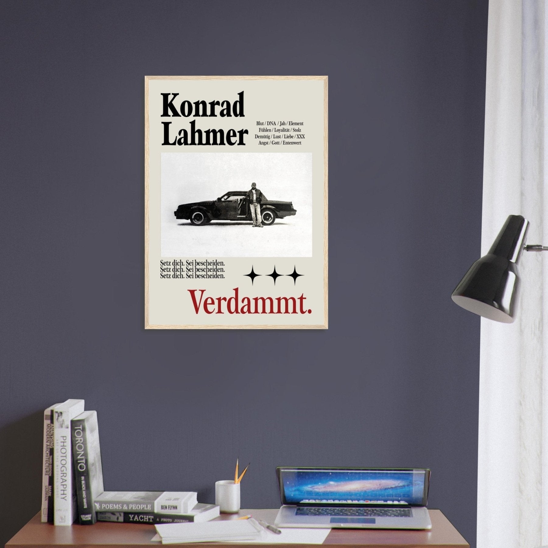 Konrad Lahmer - Damned Poster - Printmateriaal - Laatste Shirt
