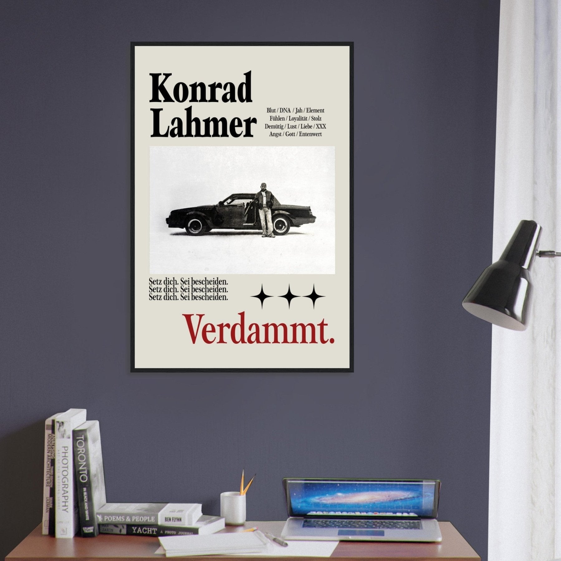 Konrad Lahmer - Damned Poster - Printmateriaal - Laatste Shirt