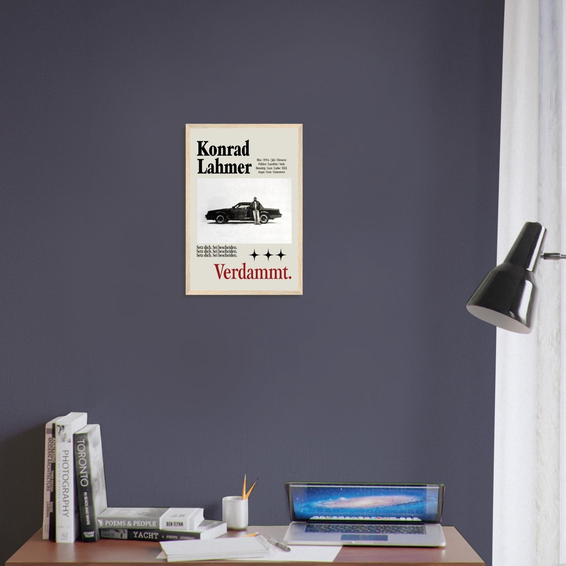 Konrad Lahmer - Damned Poster - Printmateriaal - Laatste Shirt