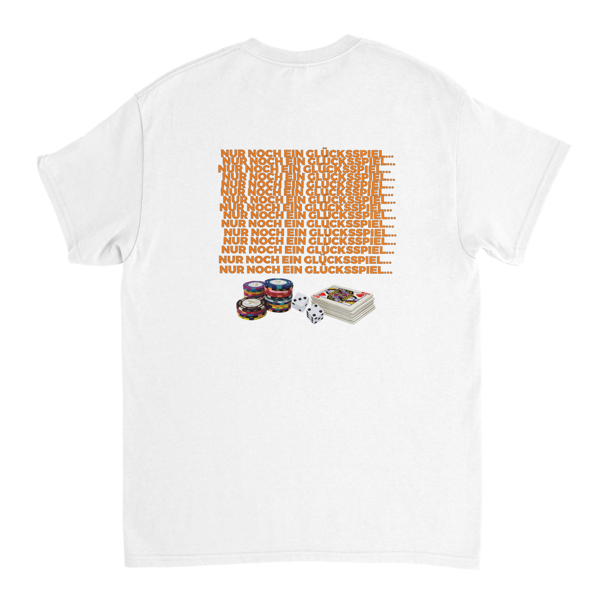 T-shirt met opdruk "JUST A GAME OF GAMES" op de achterkant - Laatste shirt