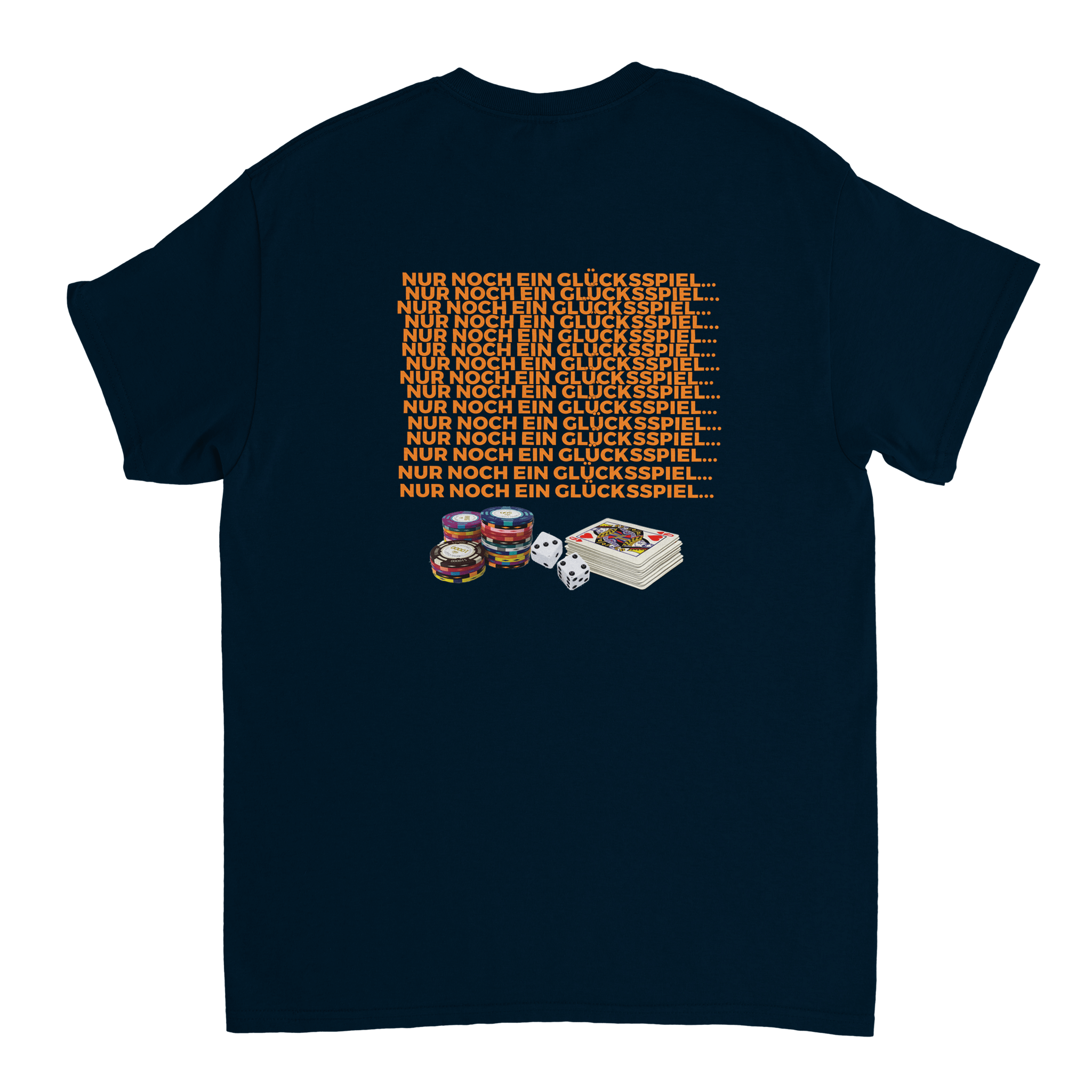 T-shirt met opdruk "JUST A GAME OF GAMES" op de achterkant - Laatste shirt