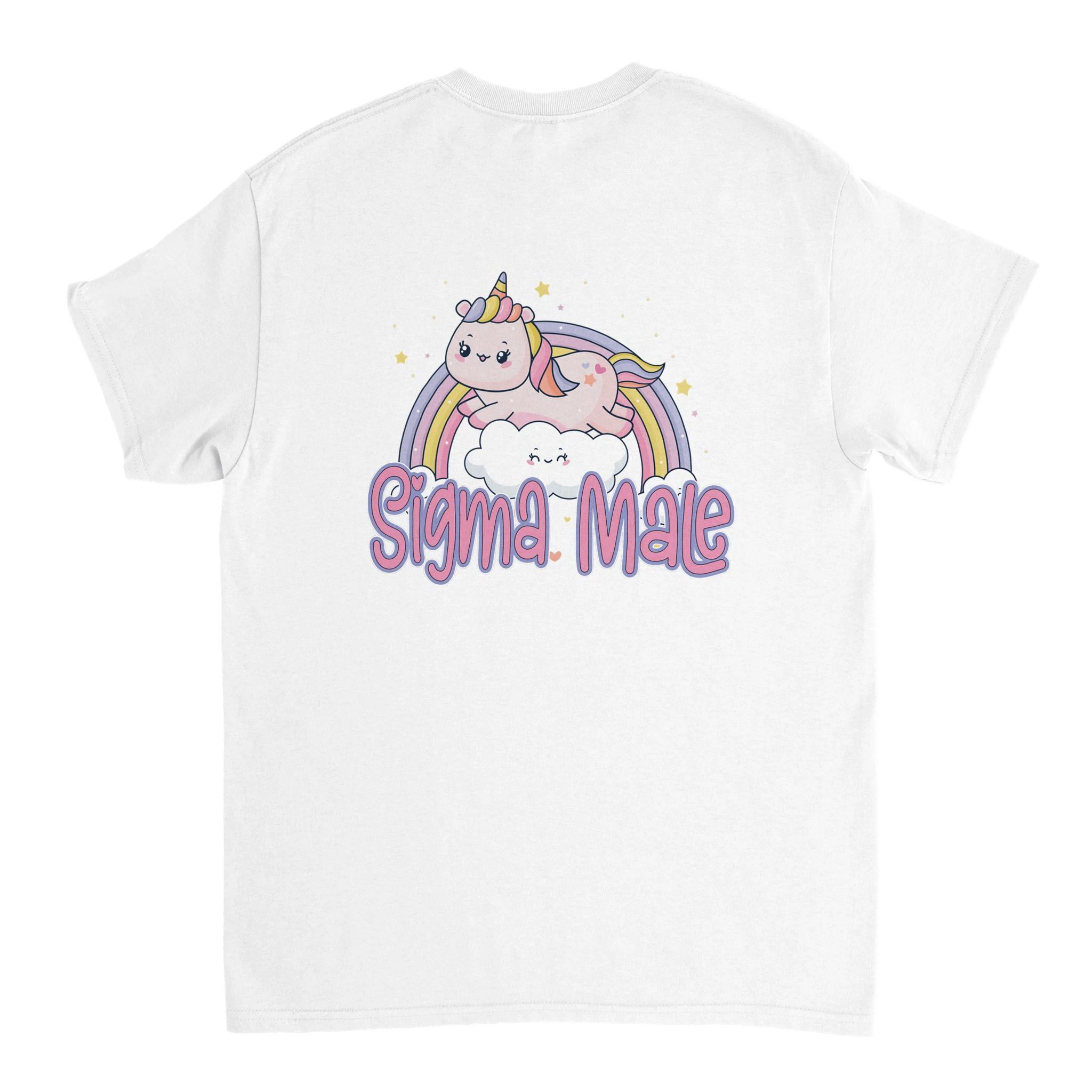 SIGMA HEREN T-SHIRT MET OPDRUK OP DE ACHTERKANT - Laatste shirt